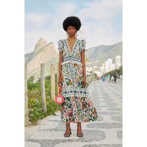 White Summer Garden Maxi Dress